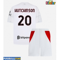 AC Milan Omari Hutchinson #20 Auswärts Trikotsatz Kinder 2026-27 Kurzarm (+ Kurze Hosen)